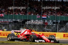 Kimi Raikkonen (FIN) Ferrari SF70H. 16.07.2017. Formula 1 World Championship, Rd 10, British Grand Prix, Silverstone, England, Race Day.
