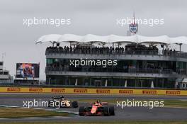 Stoffel Vandoorne (BEL) McLaren MCL32. 15.07.2017. Formula 1 World Championship, Rd 10, British Grand Prix, Silverstone, England, Qualifying Day.