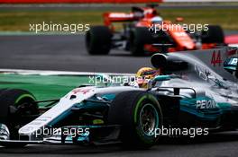 Lewis Hamilton (GBR) Mercedes AMG F1 W08. 15.07.2017. Formula 1 World Championship, Rd 10, British Grand Prix, Silverstone, England, Qualifying Day.