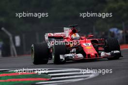 Sebastian Vettel (GER) Ferrari SF70H. 15.07.2017. Formula 1 World Championship, Rd 10, British Grand Prix, Silverstone, England, Qualifying Day.