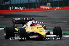 Frank Montangy (FRA) Canal+ TV Presenter in the Renault RE40. 15.07.2017. Formula 1 World Championship, Rd 10, British Grand Prix, Silverstone, England, Qualifying Day.