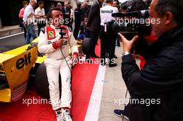 Rene Arnoux (FRA) with the Renault RS01. 15.07.2017. Formula 1 World Championship, Rd 10, British Grand Prix, Silverstone, England, Qualifying Day.