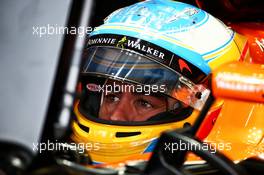 Fernando Alonso (ESP) McLaren MCL32. 15.07.2017. Formula 1 World Championship, Rd 10, British Grand Prix, Silverstone, England, Qualifying Day.