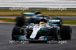 Lewis Hamilton (GBR) Mercedes AMG F1 W08. 15.07.2017. Formula 1 World Championship, Rd 10, British Grand Prix, Silverstone, England, Qualifying Day.