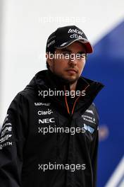 Sergio Perez (MEX) Sahara Force India F1. 16.07.2017. Formula 1 World Championship, Rd 10, British Grand Prix, Silverstone, England, Race Day.