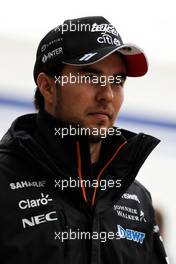 Sergio Perez (MEX) Sahara Force India F1. 16.07.2017. Formula 1 World Championship, Rd 10, British Grand Prix, Silverstone, England, Race Day.