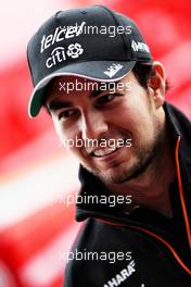 Sergio Perez (MEX) Sahara Force India F1. 16.07.2017. Formula 1 World Championship, Rd 10, British Grand Prix, Silverstone, England, Race Day.