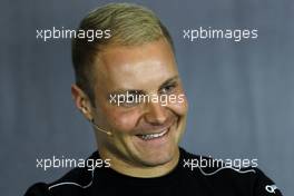 Valtteri Bottas (FIN) Mercedes AMG F1 in the FIA Press Conference. 13.07.2017. Formula 1 World Championship, Rd 10, British Grand Prix, Silverstone, England, Preparation Day.