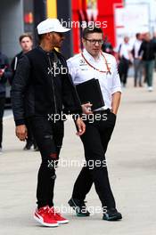 Lewis Hamilton (GBR) Mercedes AMG F1. 13.07.2017. Formula 1 World Championship, Rd 10, British Grand Prix, Silverstone, England, Preparation Day.