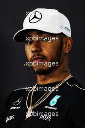 Lewis Hamilton (GBR) Mercedes AMG F1 in the FIA Press Conference. 13.07.2017. Formula 1 World Championship, Rd 10, British Grand Prix, Silverstone, England, Preparation Day.