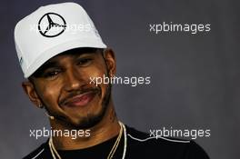 Lewis Hamilton (GBR) Mercedes AMG F1 in the FIA Press Conference. 13.07.2017. Formula 1 World Championship, Rd 10, British Grand Prix, Silverstone, England, Preparation Day.