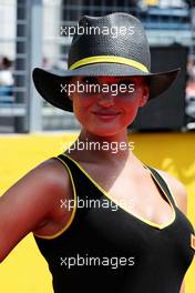 Grid girl. 30.07.2017. Formula 1 World Championship, Rd 11, Hungarian Grand Prix, Budapest, Hungary, Race Day.