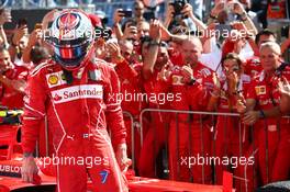 2nd place Kimi Raikkonen (FIN) Ferrari SF70H. 30.07.2017. Formula 1 World Championship, Rd 11, Hungarian Grand Prix, Budapest, Hungary, Race Day.