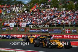 Jolyon Palmer (GBR) Renault Sport F1 Team RS17. 30.07.2017. Formula 1 World Championship, Rd 11, Hungarian Grand Prix, Budapest, Hungary, Race Day.