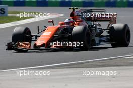 Stoffel Vandoorne (BEL) McLaren F1  30.07.2017. Formula 1 World Championship, Rd 11, Hungarian Grand Prix, Budapest, Hungary, Race Day.