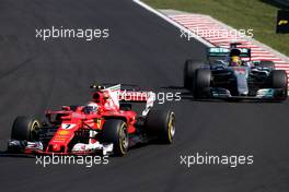 Kimi Raikkonen (FIN) Scuderia Ferrari  30.07.2017. Formula 1 World Championship, Rd 11, Hungarian Grand Prix, Budapest, Hungary, Race Day.