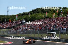 Stoffel Vandoorne (BEL) McLaren MCL32. 30.07.2017. Formula 1 World Championship, Rd 11, Hungarian Grand Prix, Budapest, Hungary, Race Day.