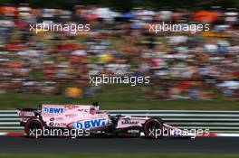 Sergio Perez (MEX) Sahara Force India F1 VJM10. 30.07.2017. Formula 1 World Championship, Rd 11, Hungarian Grand Prix, Budapest, Hungary, Race Day.