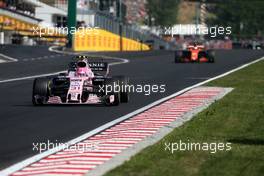 Esteban Ocon (FRA) Force India F1  30.07.2017. Formula 1 World Championship, Rd 11, Hungarian Grand Prix, Budapest, Hungary, Race Day.
