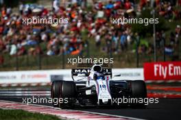 Lance Stroll (CDN) Williams FW40. 30.07.2017. Formula 1 World Championship, Rd 11, Hungarian Grand Prix, Budapest, Hungary, Race Day.