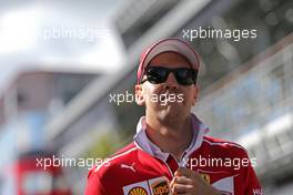 Sebastian Vettel (GER) Scuderia Ferrari  27.07.2017. Formula 1 World Championship, Rd 11, Hungarian Grand Prix, Budapest, Hungary, Preparation Day.