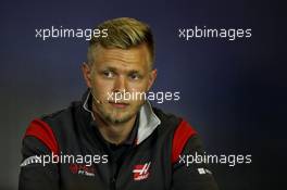 Kevin Magnussen (DEN) Haas F1 Team in the FIA Press Conference. 27.07.2017. Formula 1 World Championship, Rd 11, Hungarian Grand Prix, Budapest, Hungary, Preparation Day.