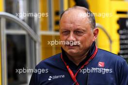 Frederic Vasseur (FRA) Sauber F1 Team, Team Principal. 27.07.2017. Formula 1 World Championship, Rd 11, Hungarian Grand Prix, Budapest, Hungary, Preparation Day.