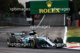 Lewis Hamilton (GBR) Mercedes AMG F1 W08. 01.09.2017. Formula 1 World Championship, Rd 13, Italian Grand Prix, Monza, Italy, Practice Day.