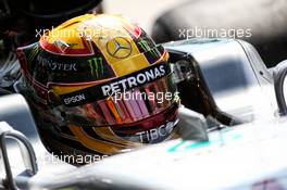 Lewis Hamilton (GBR) Mercedes AMG F1 W08. 01.09.2017. Formula 1 World Championship, Rd 13, Italian Grand Prix, Monza, Italy, Practice Day.