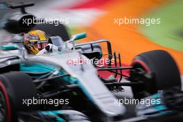 Lewis Hamilton (GBR) Mercedes AMG F1 W08. 01.09.2017. Formula 1 World Championship, Rd 13, Italian Grand Prix, Monza, Italy, Practice Day.