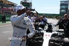 Lewis Hamilton (GBR) Mercedes AMG F1 W08. 03.09.2017. Formula 1 World Championship, Rd 13, Italian Grand Prix, Monza, Italy, Race Day.