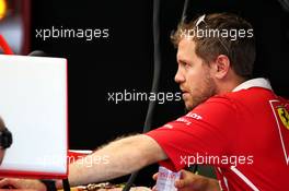 Sebastian Vettel (GER) Ferrari. 31.08.2017. Formula 1 World Championship, Rd 13, Italian Grand Prix, Monza, Italy, Preparation Day.