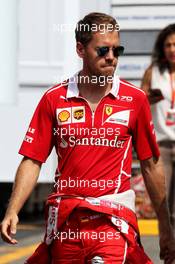 Sebastian Vettel (GER) Ferrari. 31.08.2017. Formula 1 World Championship, Rd 13, Italian Grand Prix, Monza, Italy, Preparation Day.