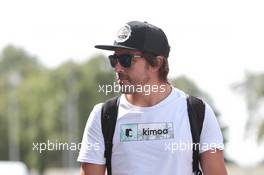 Fernando Alonso (ESP) McLaren. 31.08.2017. Formula 1 World Championship, Rd 13, Italian Grand Prix, Monza, Italy, Preparation Day.