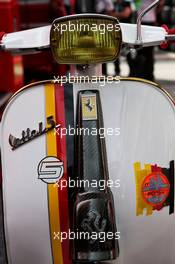 The moped of Sebastian Vettel (GER) Ferrari. 31.08.2017. Formula 1 World Championship, Rd 13, Italian Grand Prix, Monza, Italy, Preparation Day.