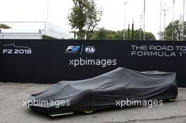 The 2018 F2 car is unveiled. 31.08.2017. Formula 1 World Championship, Rd 13, Italian Grand Prix, Monza, Italy, Preparation Day.