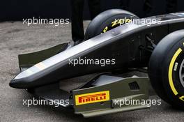 The 2018 F2 car is unveiled. 31.08.2017. Formula 1 World Championship, Rd 13, Italian Grand Prix, Monza, Italy, Preparation Day.