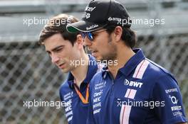 Sergio Perez (MEX) Sahara Force India F1 walks the circuit. 31.08.2017. Formula 1 World Championship, Rd 13, Italian Grand Prix, Monza, Italy, Preparation Day.