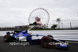Pascal Wehrlein (GER) Sauber C36. 06.10.2017. Formula 1 World Championship, Rd 16, Japanese Grand Prix, Suzuka, Japan, Practice Day.