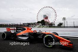 Fernando Alonso (ESP) McLaren MCL32. 06.10.2017. Formula 1 World Championship, Rd 16, Japanese Grand Prix, Suzuka, Japan, Practice Day.