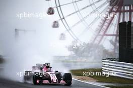 Sergio Perez (MEX) Sahara Force India F1 VJM10. 06.10.2017. Formula 1 World Championship, Rd 16, Japanese Grand Prix, Suzuka, Japan, Practice Day.