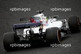 Felipe Massa (BRA) Williams FW40 with flow-vis paint on the rear wing. 06.10.2017. Formula 1 World Championship, Rd 16, Japanese Grand Prix, Suzuka, Japan, Practice Day.