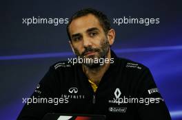 Cyril Abiteboul (FRA) Renault Sport F1 Managing Director in the FIA Press Conference. 06.10.2017. Formula 1 World Championship, Rd 16, Japanese Grand Prix, Suzuka, Japan, Practice Day.