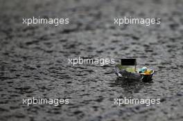 A Mercedes AMG F1 boat floats down the pit lane. 06.10.2017. Formula 1 World Championship, Rd 16, Japanese Grand Prix, Suzuka, Japan, Practice Day.