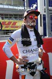 Fernando Alonso (ESP) McLaren MCL32. 08.10.2017. Formula 1 World Championship, Rd 16, Japanese Grand Prix, Suzuka, Japan, Race Day.