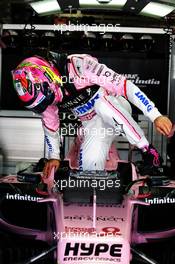Sergio Perez (MEX) Sahara Force India F1 VJM10. 08.10.2017. Formula 1 World Championship, Rd 16, Japanese Grand Prix, Suzuka, Japan, Race Day.