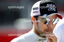 Sergio Perez (MEX) Sahara Force India F1   08.10.2017. Formula 1 World Championship, Rd 16, Japanese Grand Prix, Suzuka, Japan, Race Day.