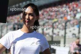 Grid Girl. 08.10.2017. Formula 1 World Championship, Rd 16, Japanese Grand Prix, Suzuka, Japan, Race Day.