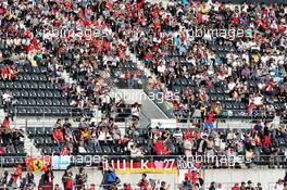 Fans in the grandstand. 08.10.2017. Formula 1 World Championship, Rd 16, Japanese Grand Prix, Suzuka, Japan, Race Day.