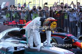 1st place Lewis Hamilton (GBR) Mercedes AMG F1. 08.10.2017. Formula 1 World Championship, Rd 16, Japanese Grand Prix, Suzuka, Japan, Race Day.